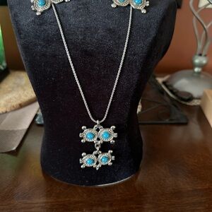 Vintage earrings and necklace ( unmarked )